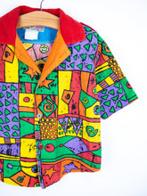 Load image into Gallery viewer, Vintage Abstract 90&#39;s Shirt &amp; Bucket Hat Set - Age 2 years
