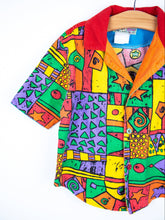 Load image into Gallery viewer, Vintage Abstract 90&#39;s Shirt &amp; Bucket Hat Set - Age 2 years
