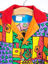 Load image into Gallery viewer, Vintage Abstract 90&#39;s Shirt &amp; Bucket Hat Set - Age 2 years

