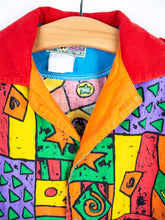 Load image into Gallery viewer, Vintage Abstract 90&#39;s Shirt &amp; Bucket Hat Set - Age 2 years
