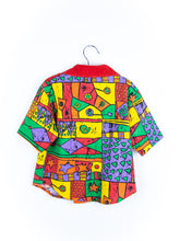 Load image into Gallery viewer, Vintage Abstract 90&#39;s Shirt &amp; Bucket Hat Set - Age 2 years
