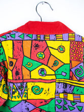 Load image into Gallery viewer, Vintage Abstract 90&#39;s Shirt &amp; Bucket Hat Set - Age 2 years
