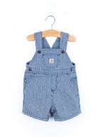 Carhartt Hickory Stripe Dungaree Shorties - Age 9 months