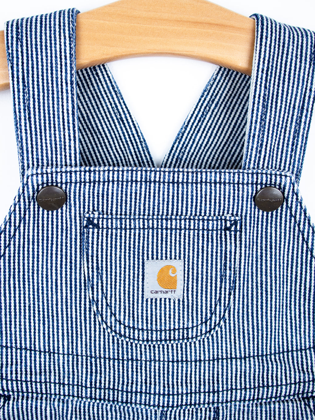 Carhartt Hickory Stripe Dungaree Shorties - Age 9 months