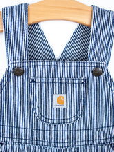 Load image into Gallery viewer, Carhartt Hickory Stripe Dungaree Shorties - Age 9 months
