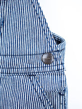 Load image into Gallery viewer, Carhartt Hickory Stripe Dungaree Shorties - Age 9 months
