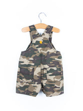 Load image into Gallery viewer, Carhartt Camo Dungaree Shorties - Age 9 months
