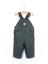 Load image into Gallery viewer, Carhartt Forest Green Canvas Dungarees - Age 9 months
