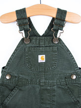 Load image into Gallery viewer, Carhartt Forest Green Canvas Dungarees - Age 9 months

