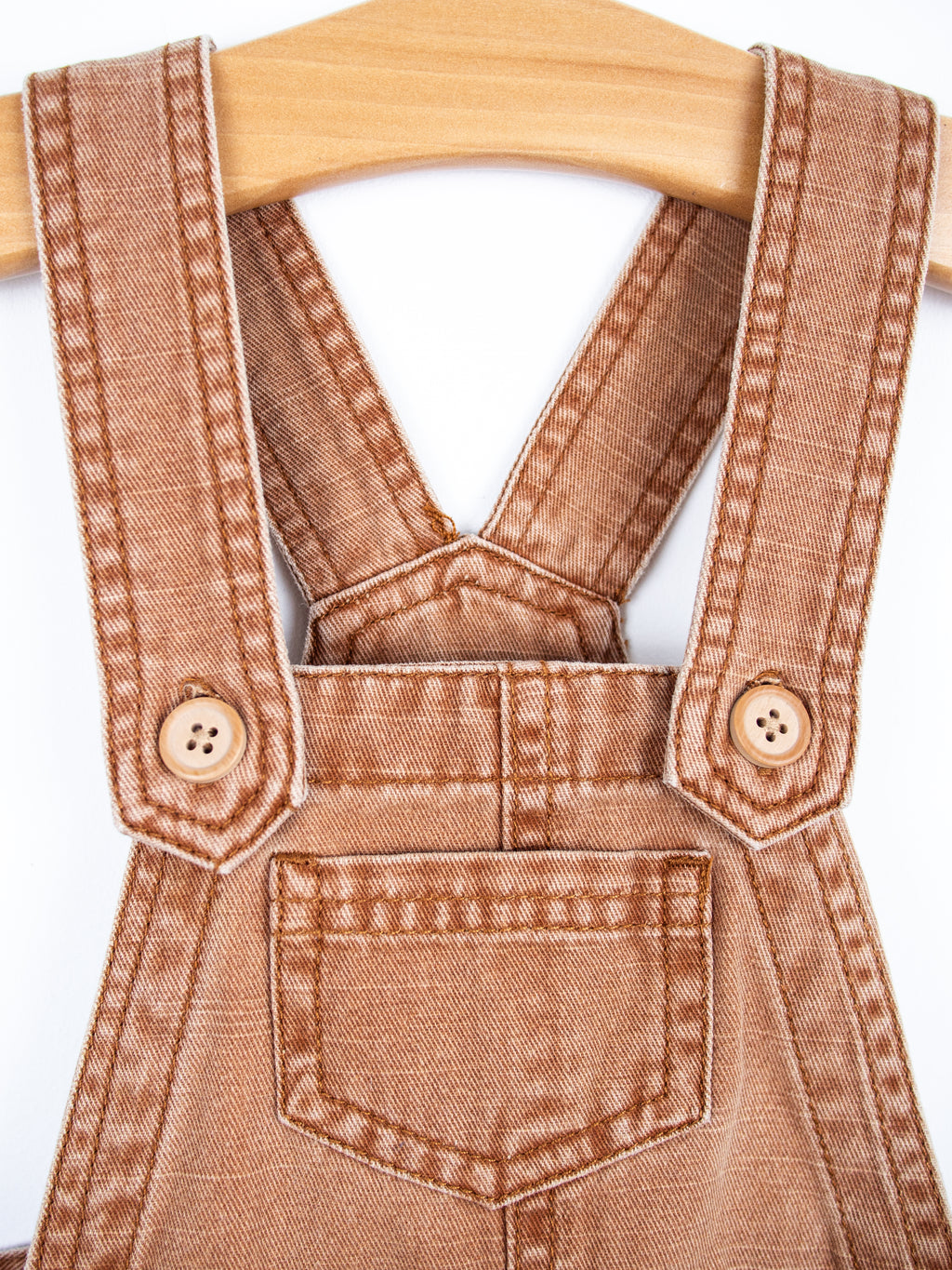 Vintage Brown Dungaree Dress - Age 18 months