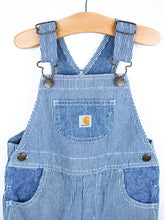 Load image into Gallery viewer, Carhartt Chambray Stripe Dungaree Shorties - Age 24 months - READ DESCRIPTION
