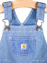 Load image into Gallery viewer, Carhartt Chambray Stripe Dungaree Shorties - Age 24 months - READ DESCRIPTION
