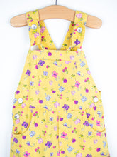 Load image into Gallery viewer, Vintage Yellow Floral Dungarees - Age 24 months
