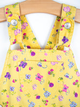 Load image into Gallery viewer, Vintage Yellow Floral Dungarees - Age 24 months
