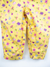 Load image into Gallery viewer, Vintage Yellow Floral Dungarees - Age 24 months
