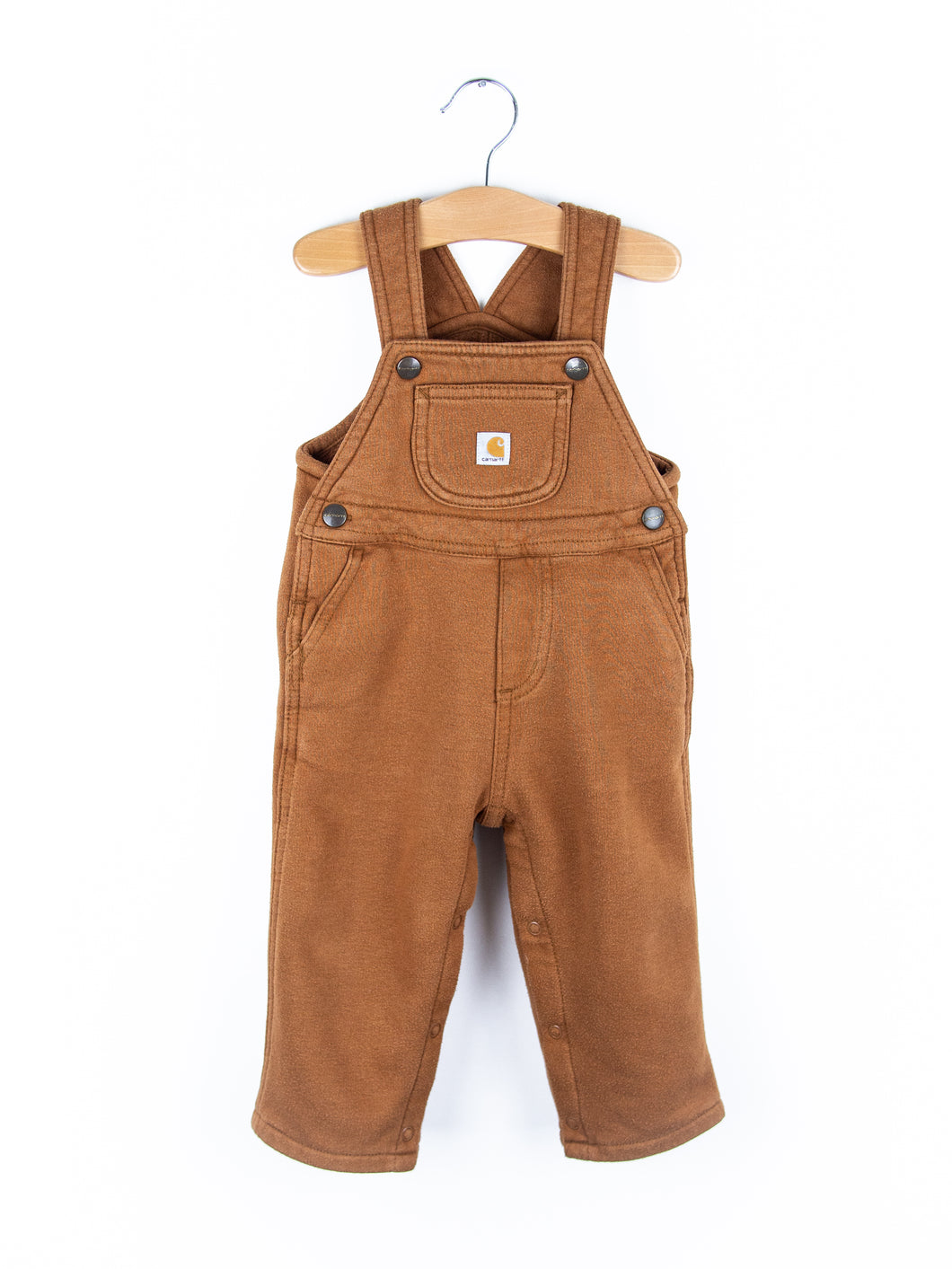 Carhartt Brown Jersey Dungarees - Age 12 months