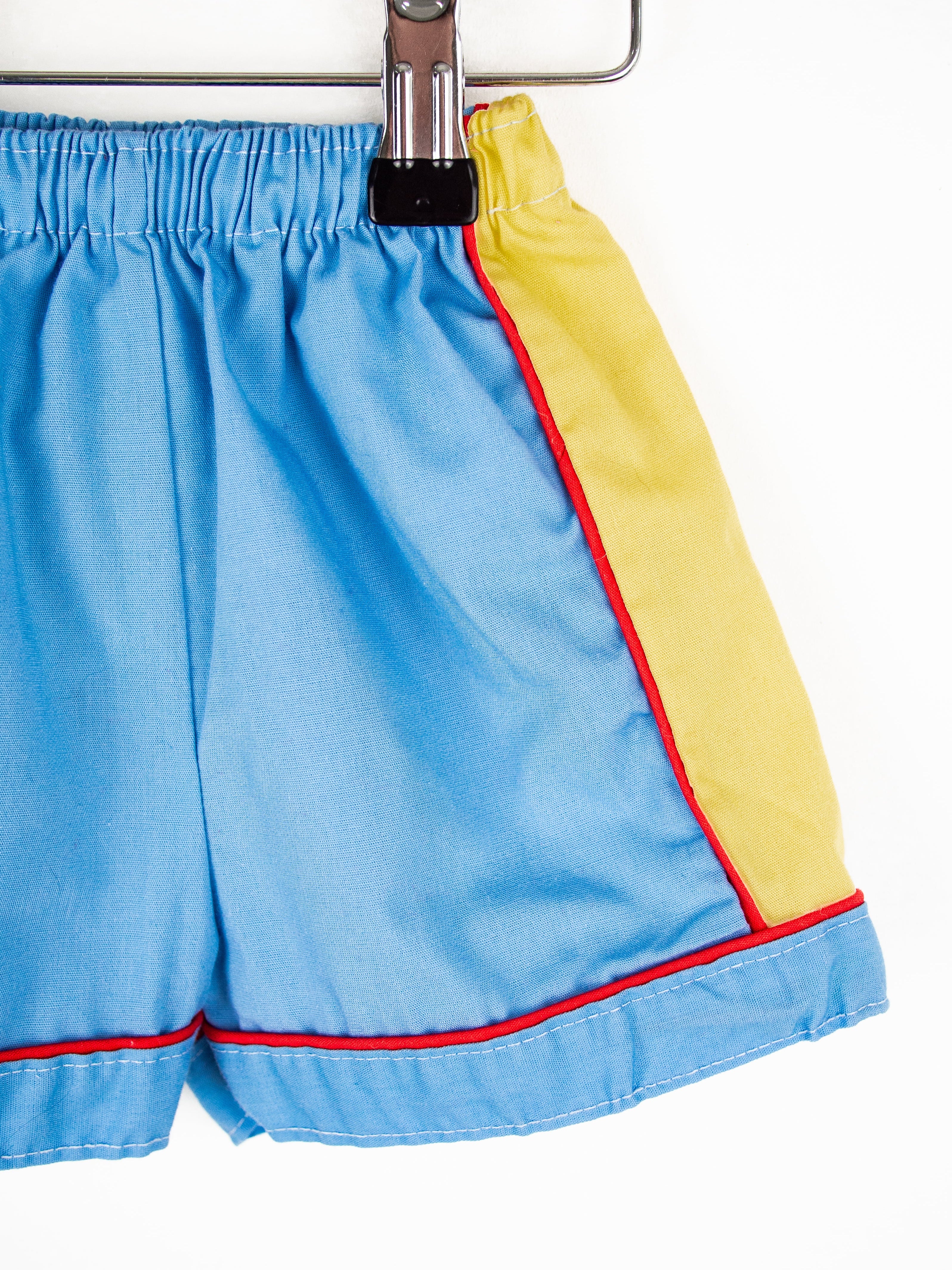 Vintage Colour Block Swim Shorts - Age 12-18 months