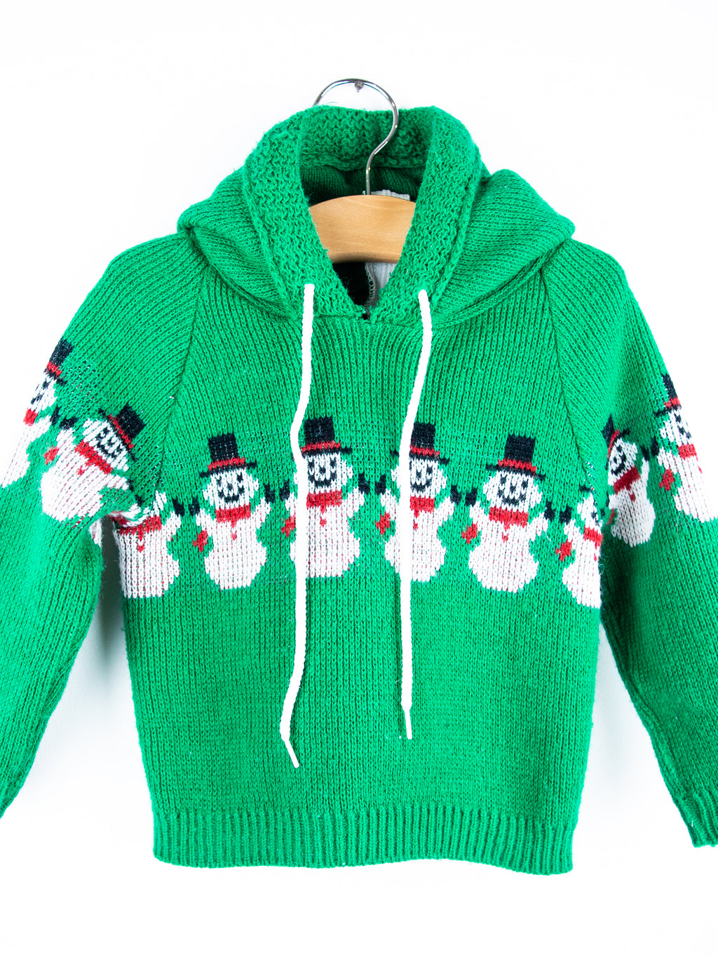 Vintage Snowman Knit Hoody - Age 6-9 months