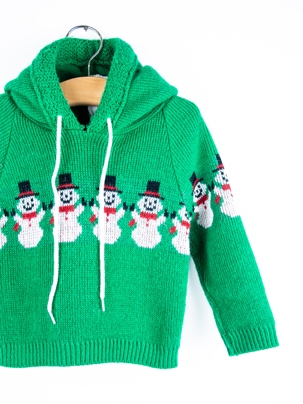 Vintage Snowman Knit Hoody - Age 6-9 months