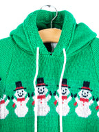 Vintage Snowman Knit Hoody - Age 6-9 months