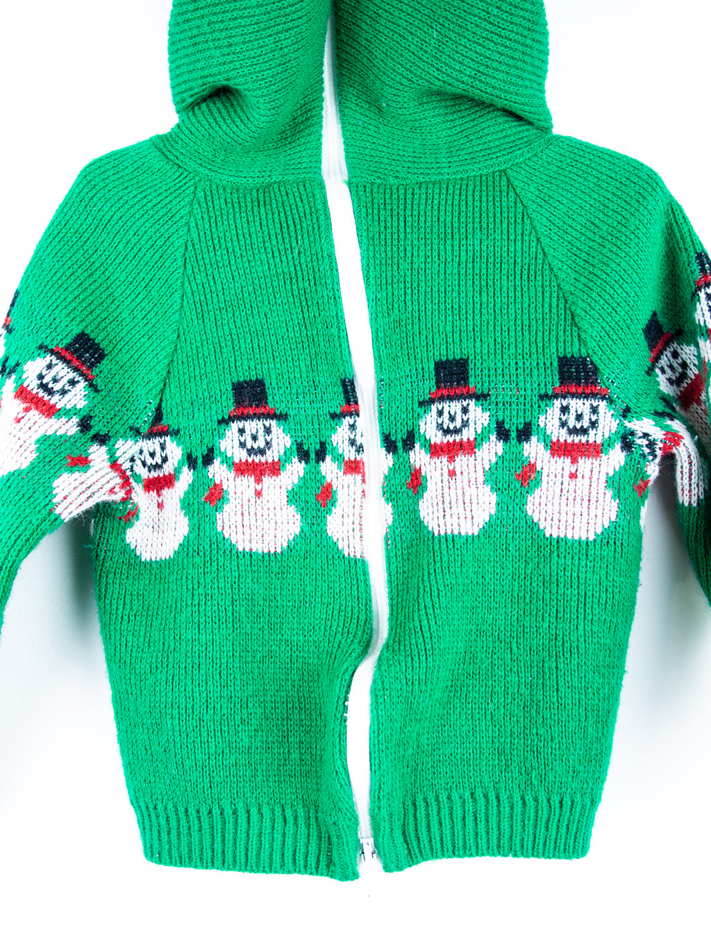 Vintage Snowman Knit Hoody - Age 6-9 months