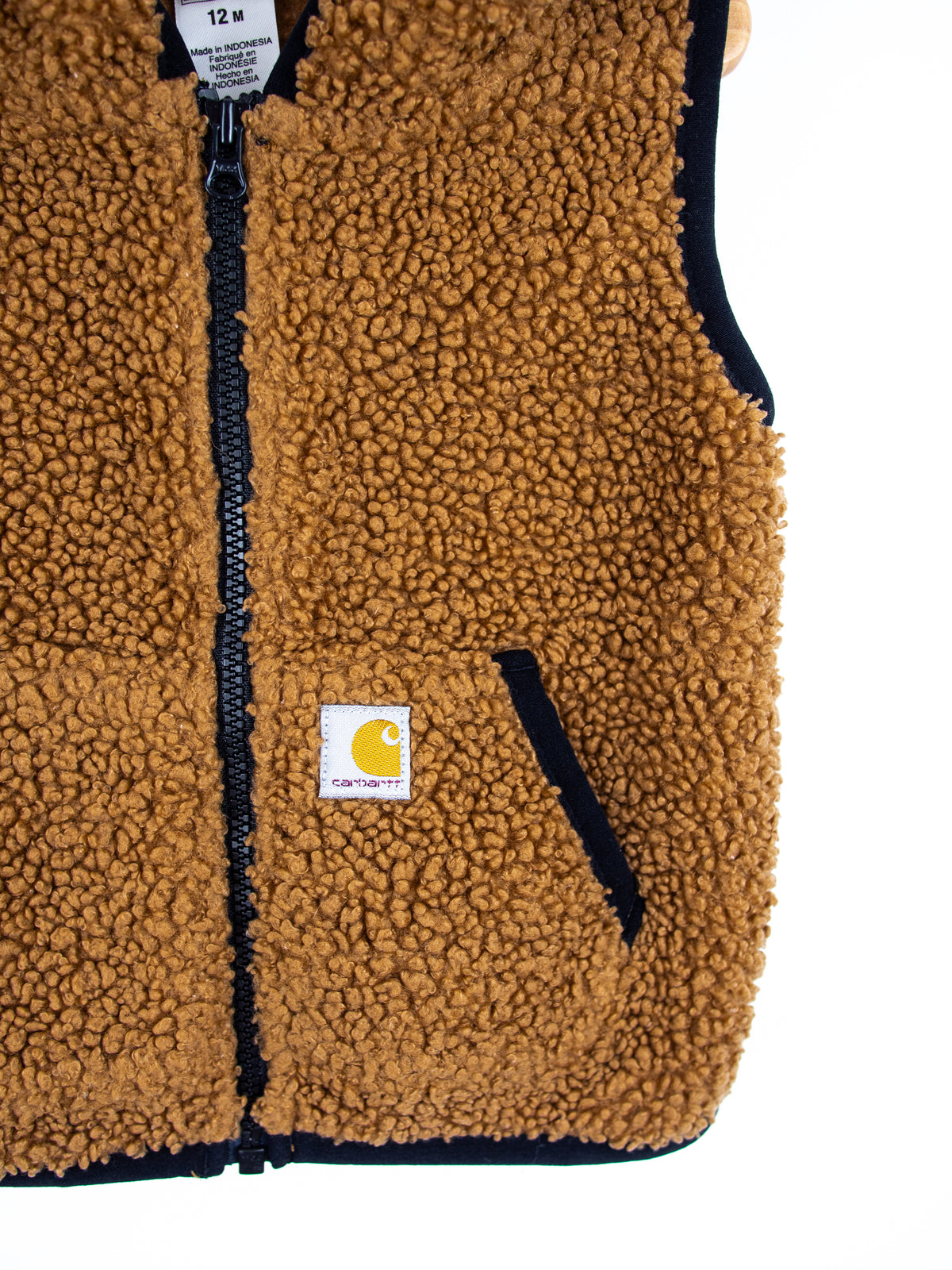 Carhartt Brown Teddy Gilet - Age 2 years