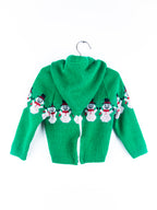 Vintage Snowman Knit Hoody - Age 6-9 months