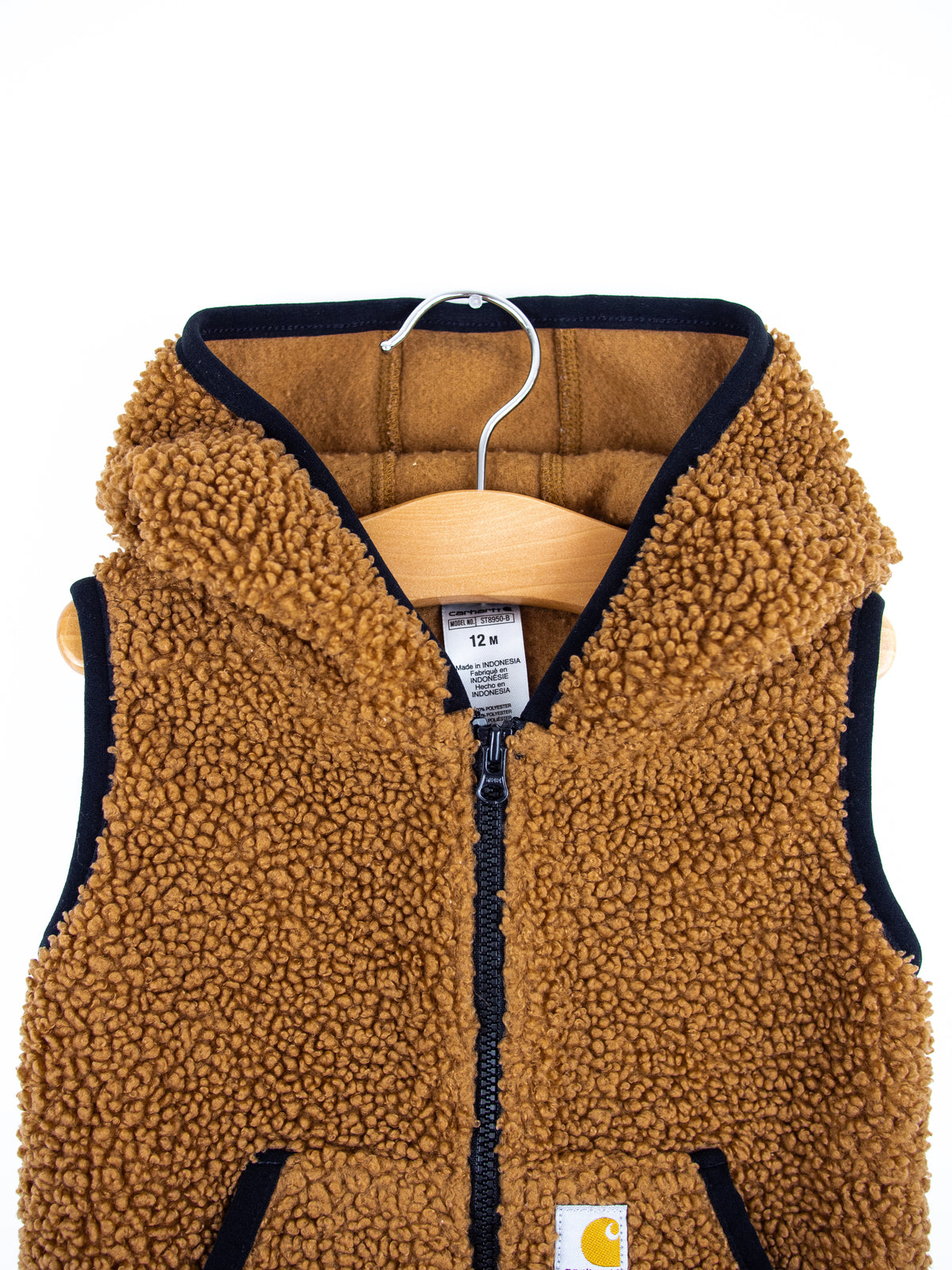 Carhartt Brown Teddy Gilet - Age 2 years