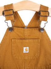 Load image into Gallery viewer, Carhartt Brown Canvas Dungarees with Check Lining - Age 18 months
