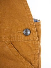 Load image into Gallery viewer, Carhartt Brown Canvas Dungarees with Check Lining - Age 18 months
