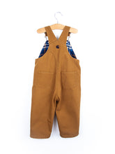Load image into Gallery viewer, Carhartt Brown Canvas Dungarees with Check Lining - Age 18 months
