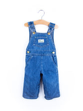 Load image into Gallery viewer, Vintage Cutecumber Denim Dungarees - Age 6-9 months
