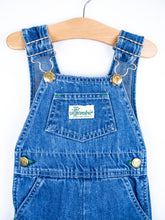Load image into Gallery viewer, Vintage Cutecumber Denim Dungarees - Age 6-9 months
