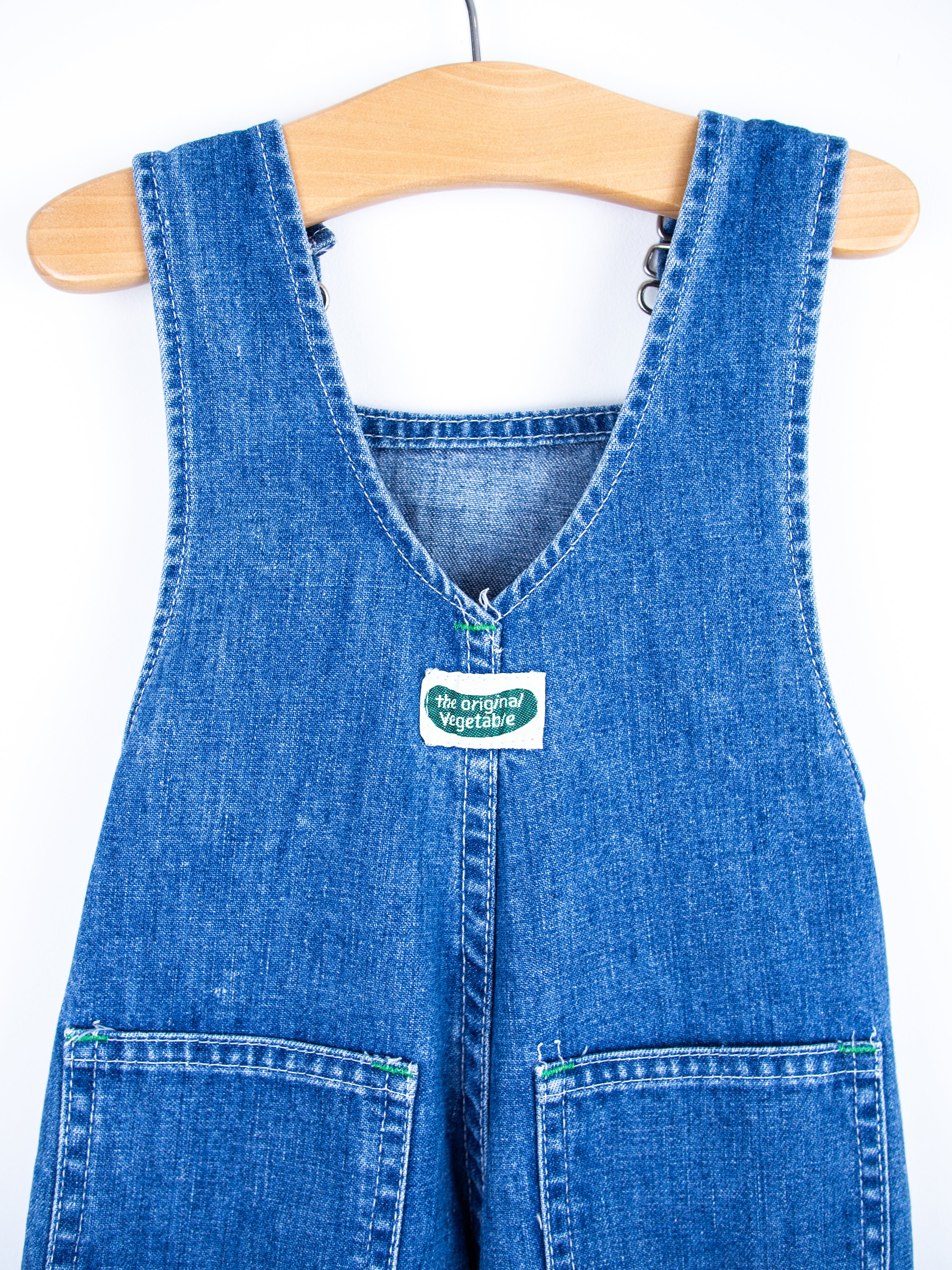 Vintage Cutecumber Denim Dungarees - Age 6-9 months