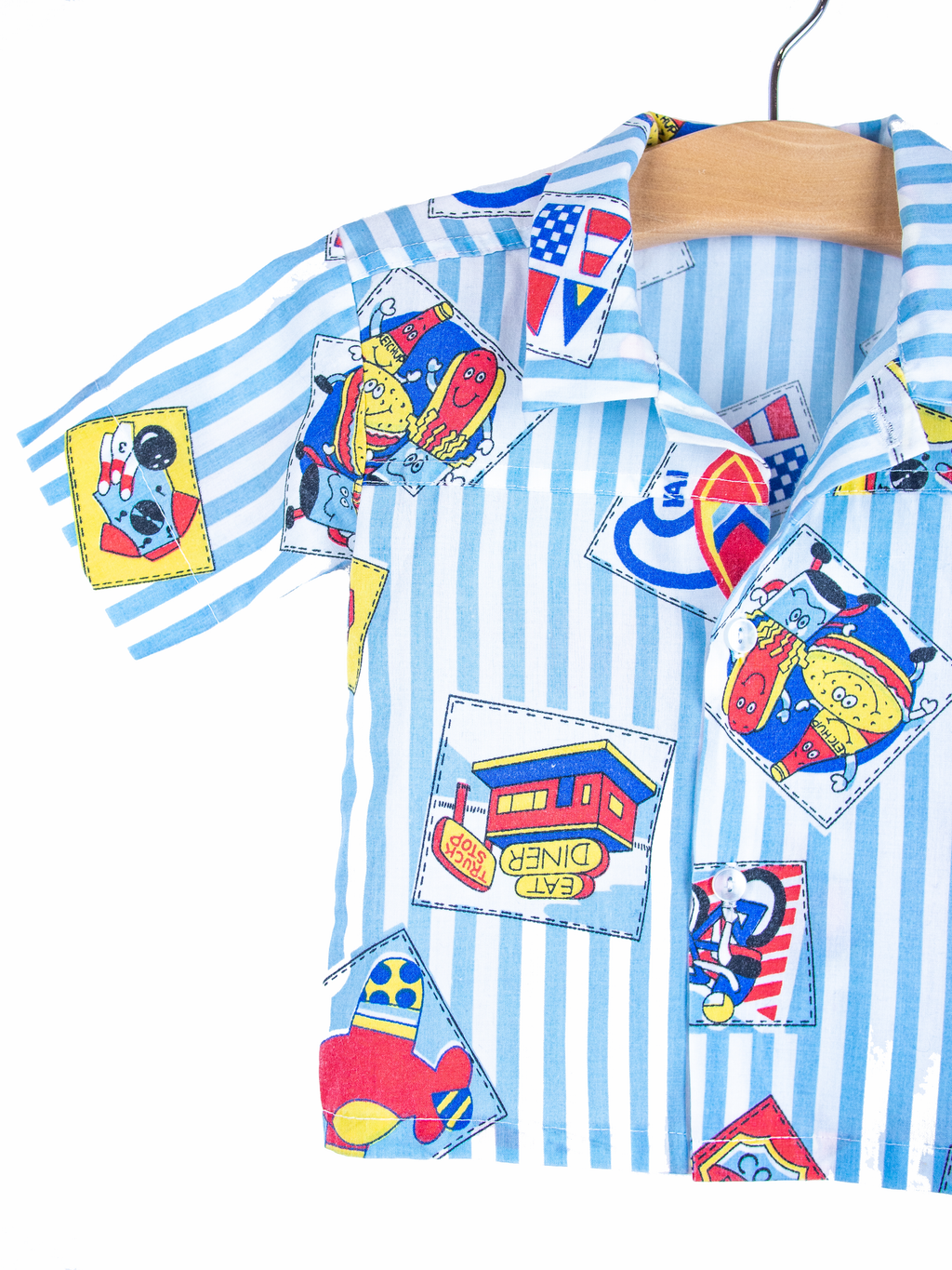 Vintage Fast Food Print Shirt - Age 6 months