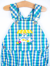 Load image into Gallery viewer, Vintage Lemonade Stand Check Dungaree Shorties - Age 3 years
