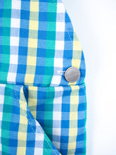 Load image into Gallery viewer, Vintage Lemonade Stand Check Dungaree Shorties - Age 3 years
