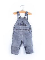 Osh Kosh Vintage Grey Wash Denim Dungarees - Age 12 months