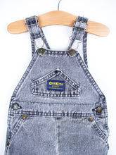 Load image into Gallery viewer, Osh Kosh Vintage Grey Wash Denim Dungarees - Age 12 months
