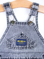 Osh Kosh Vintage Grey Wash Denim Dungarees - Age 12 months