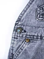 Osh Kosh Vintage Grey Wash Denim Dungarees - Age 12 months