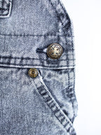 Osh Kosh Vintage Grey Wash Denim Dungarees - Age 12 months