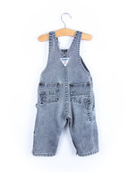 Osh Kosh Vintage Grey Wash Denim Dungarees - Age 12 months