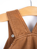 Carhartt Brown Jersey Dungaree Shorties - Age 12-18 months
