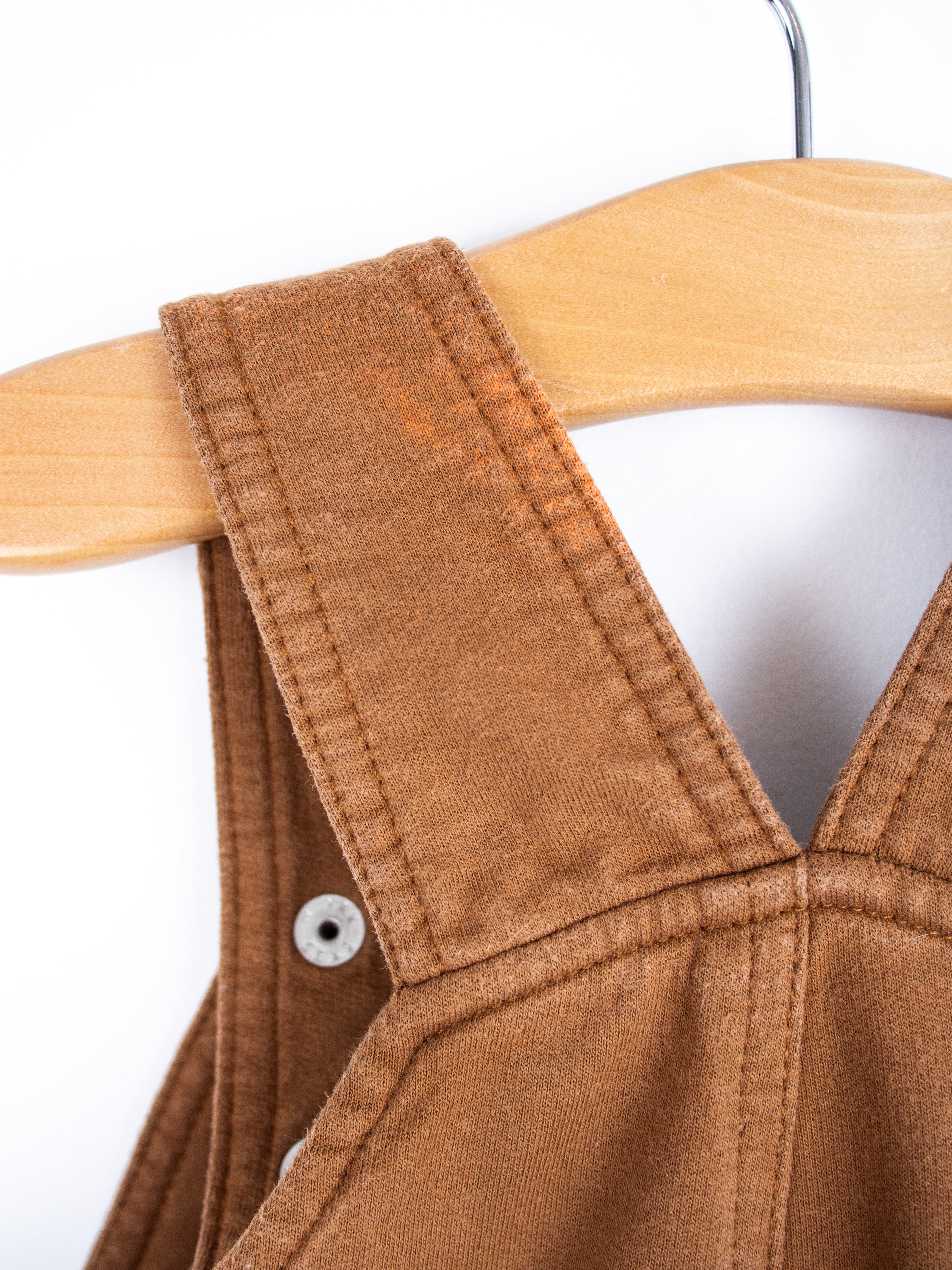Carhartt Brown Jersey Dungaree Shorties - Age 12-18 months