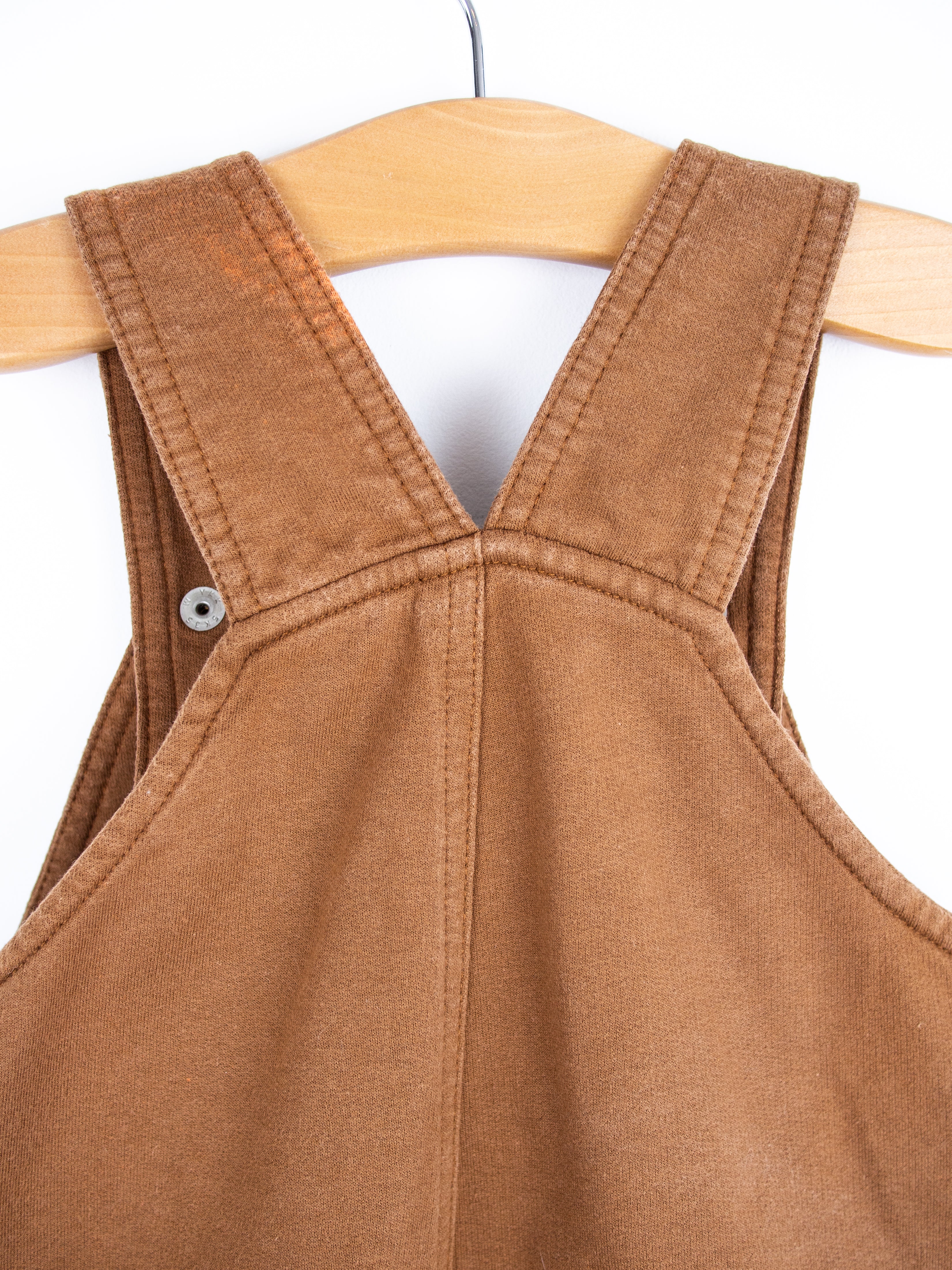 Carhartt Brown Jersey Dungaree Shorties - Age 12-18 months