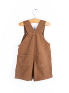 Carhartt Brown Jersey Dungaree Shorties - Age 12-18 months