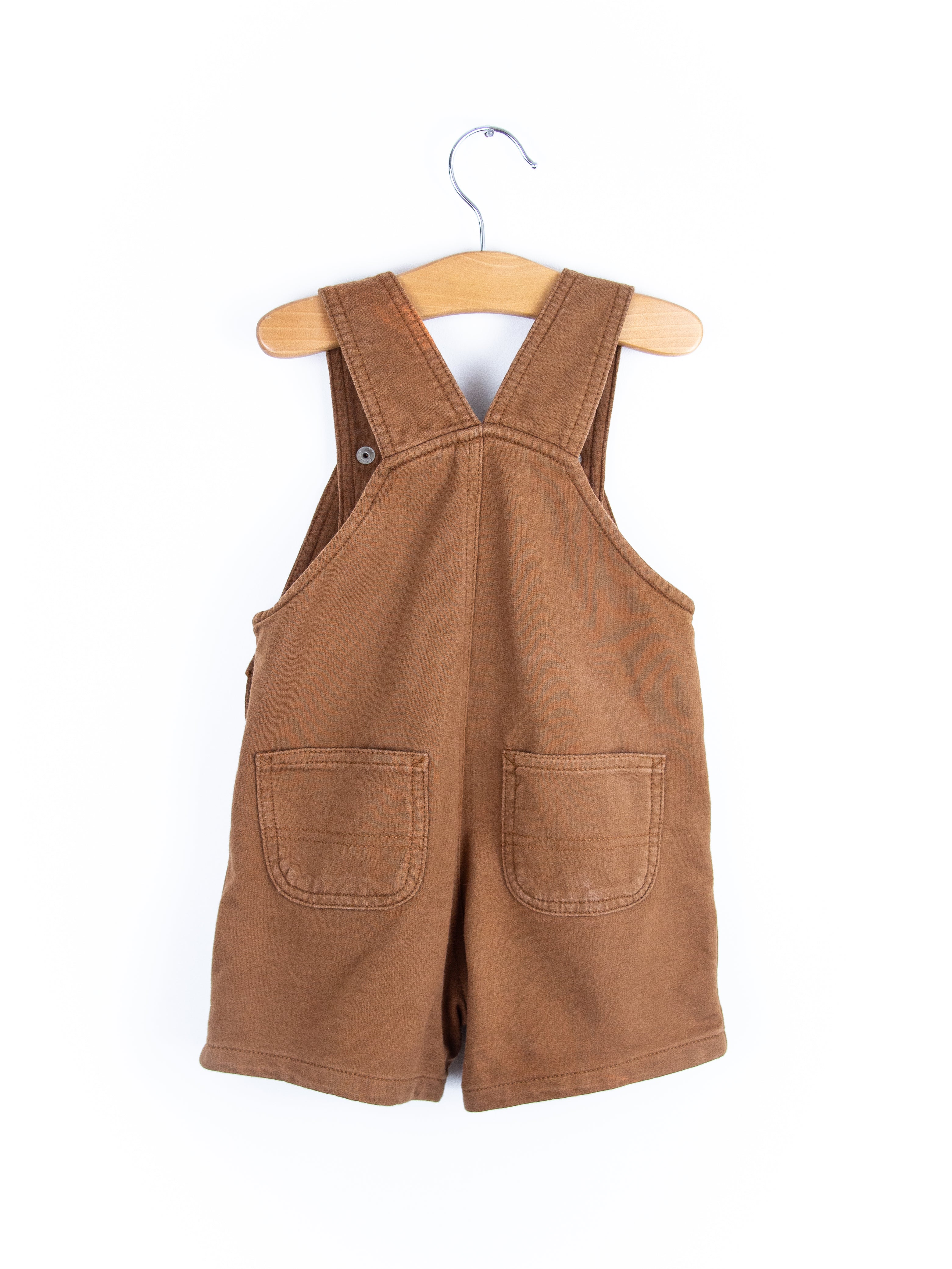 Carhartt Brown Jersey Dungaree Shorties - Age 12-18 months