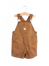 Load image into Gallery viewer, Carhartt Brown Dungaree Shorties - Age 24 months
