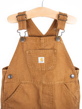 Load image into Gallery viewer, Carhartt Brown Dungaree Shorties - Age 24 months
